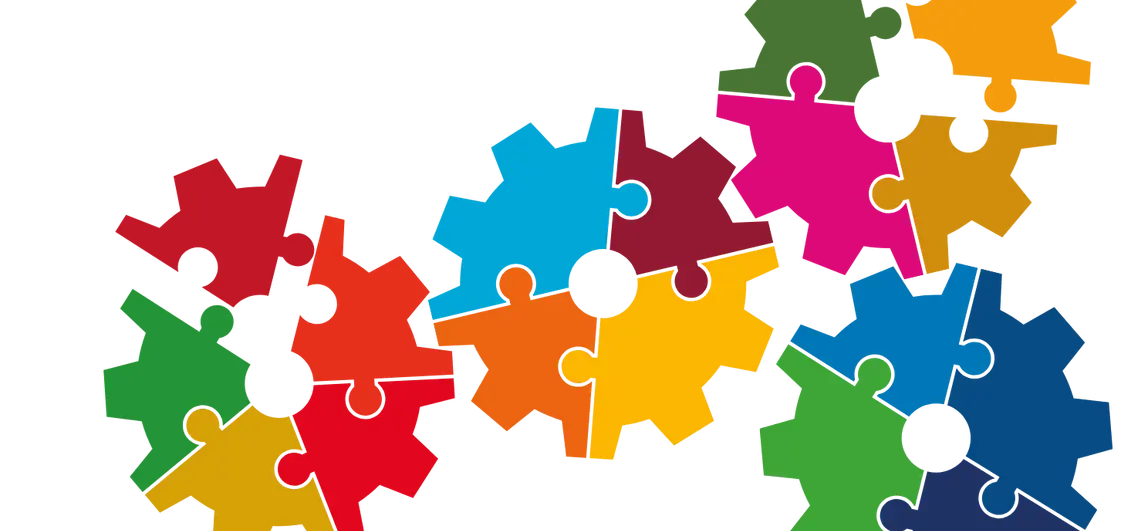 bunte Zahnräder