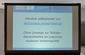 Startbildschirm zur Konferenz