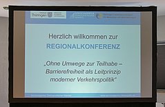 Startbildschirm zur Konferenz